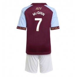 Aston Villa John McGinn #7 Thuis tenue Kids 2025-26 Korte Mouw (+ Korte broeken)